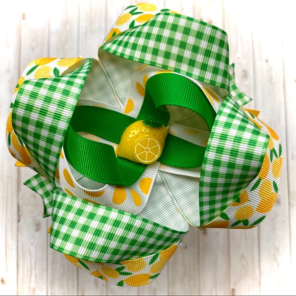 Other - Girls Lemon Boutique Hairbow 🍋